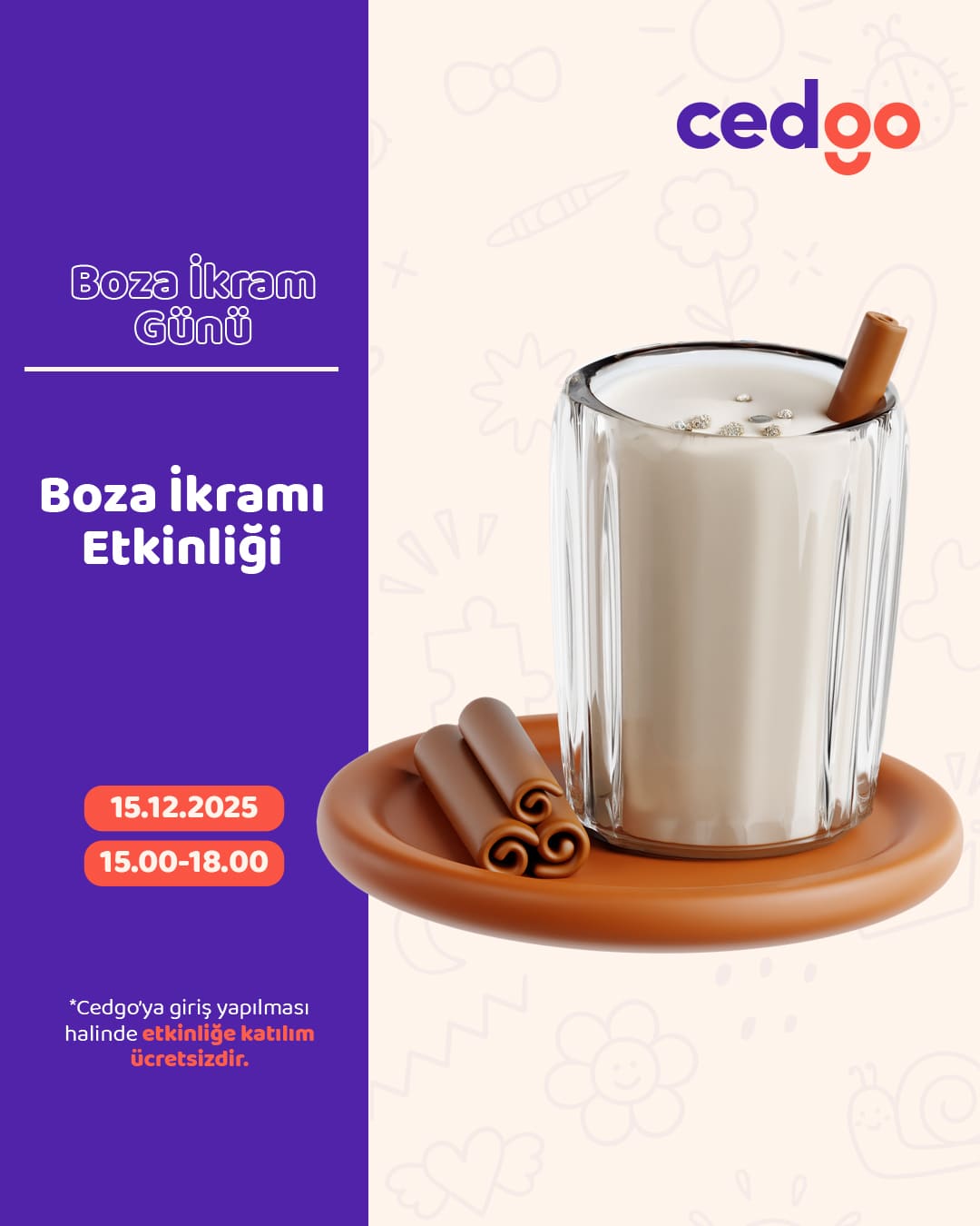 CEDGO " BOZA İKRAMI " ETKİNLİĞİ
